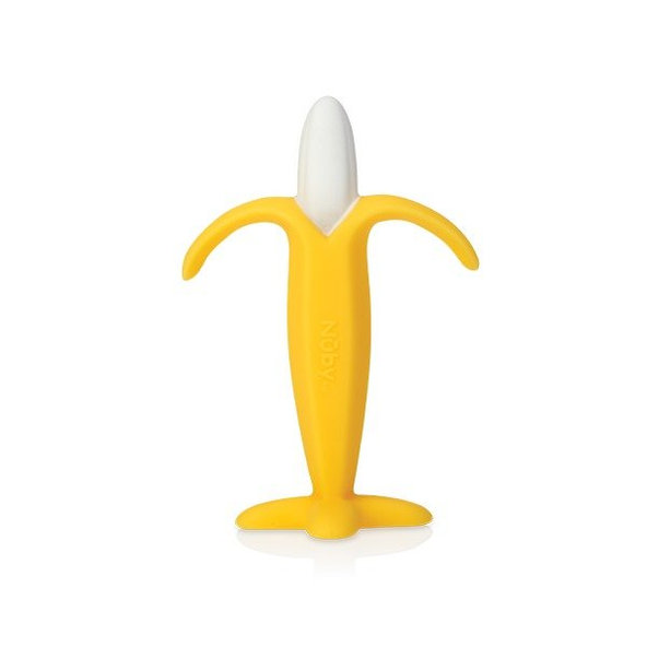 NUBY Hryzačka silikónová banán 3m+