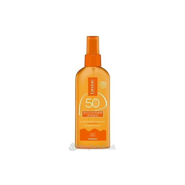 Lirene SUN Suchý olej SPF 50 Arganový na opaľovanie 150 ml