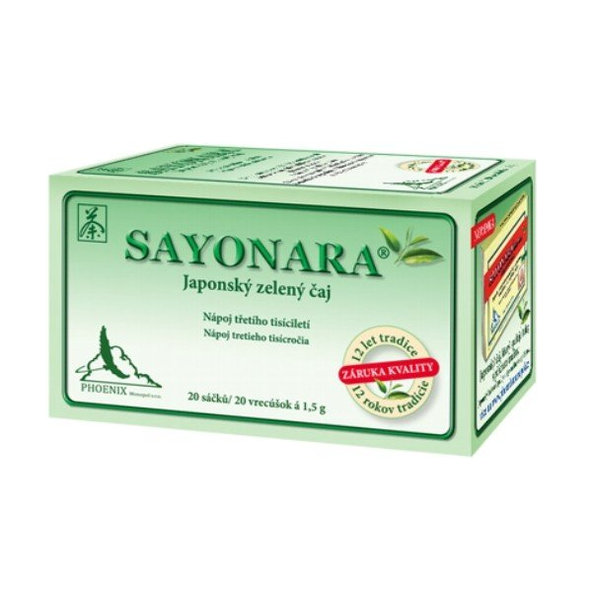 Čaj Sayonara japonský zelený čaj 20 vrecúšok