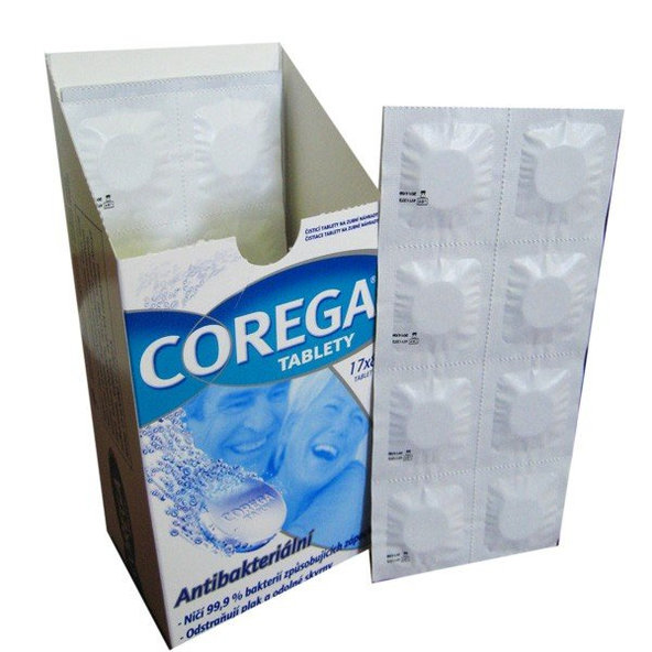 COREGA antibakteriálne tablety na čistenie zubnej náhrady 6 tabliet
