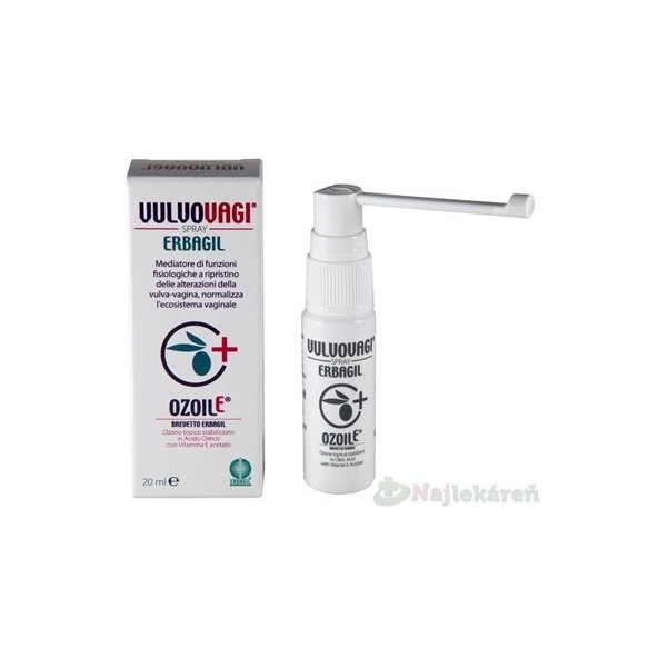 VULVOVAGI sprej na vaginálne zápaly, infekcie, 1x20 ml