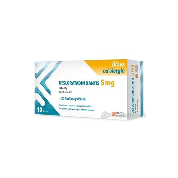 Desloratadin Xantis tbl na alergiu 5 mg 1x10 ks