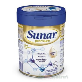 Sunar Premium 2 následná mliečna výživa 700 g