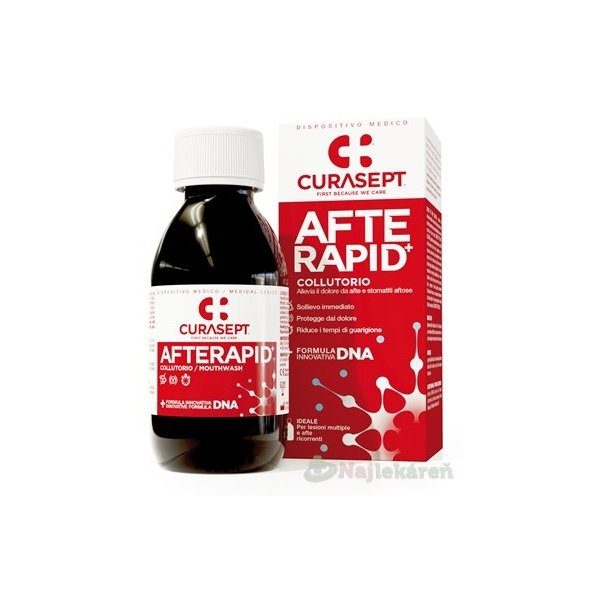 CURASEPT AFTE RAPID+ ústna voda, 125 ml