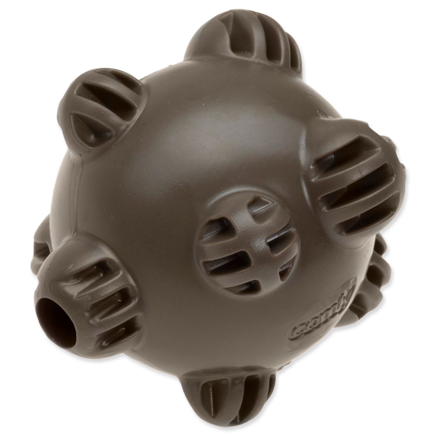 Hračka Ecomfy Olive Eco Dental lopta, plastová zelená 8,5cm