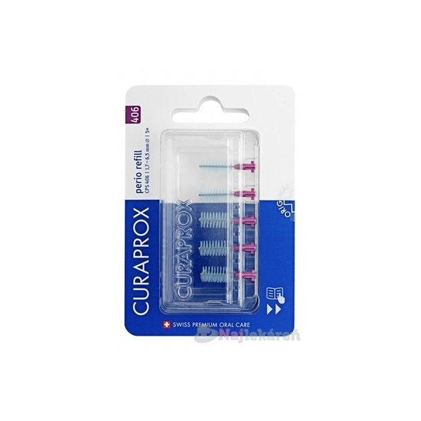 CURAPROX CPS 406 perio refill fialová