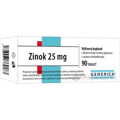 GENERICA Zinok 25 mg tbl 1x90 ks