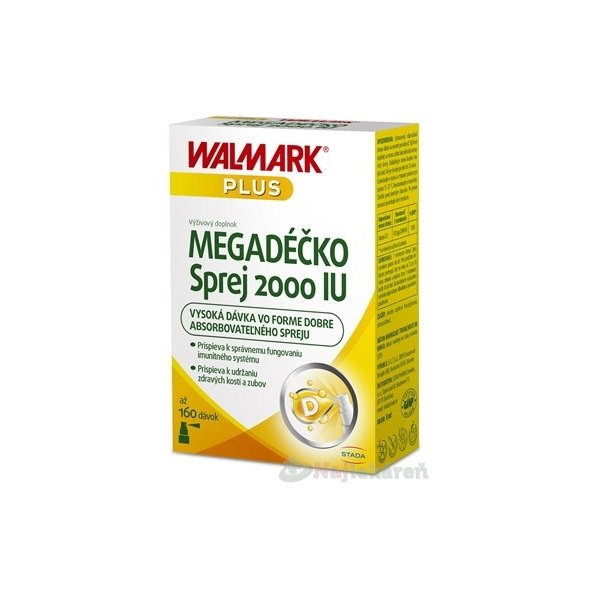 WALMARK MEGADÉČKO Sprej 2000 IU 1x8 ml