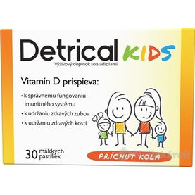Detrical Kids Vitamín D pastilky s príchuťou kola 1x30 ks