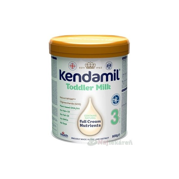 KENDAMIL 3 batoľacie mlieko s DHA (12 - 36 mesiacov) 800 g
