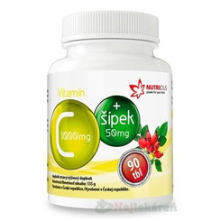 NUTRICIUS Vitamín C 1000 mg + šípka 50 mg tbl 1x90 ks