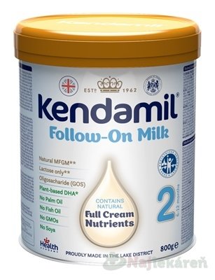 E-shop KENDAMIL 2 následná dojčenská mliečna výživa s DHA (6 - 12 mesiacov) 800 g