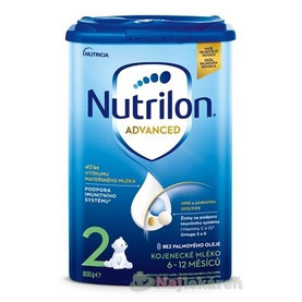 Nutrilon Advanced 2 následná mliečna dojčenská výživa v prášku (6-12 mesiacov) 800 g