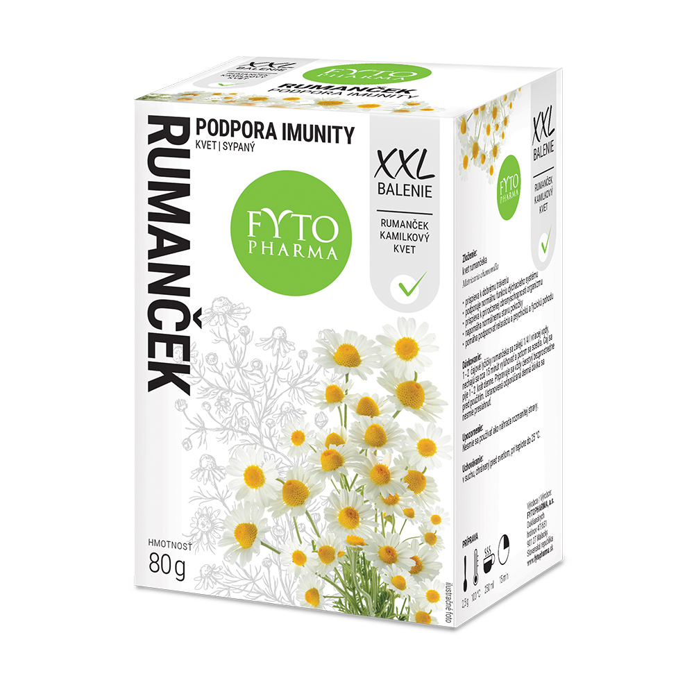 FYTO RUMANČEK kvet sypaný bylinný čaj XXL balenie 80 g kúpite na Najlekaren.eu