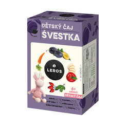 LEROS DETSKÝ ČAJ SLIVKA nálevové vrecká (od 6+ mesiacov) 20x2 g