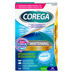 COREGA Whitening antibakteriálne čistiace tablety 30 ks