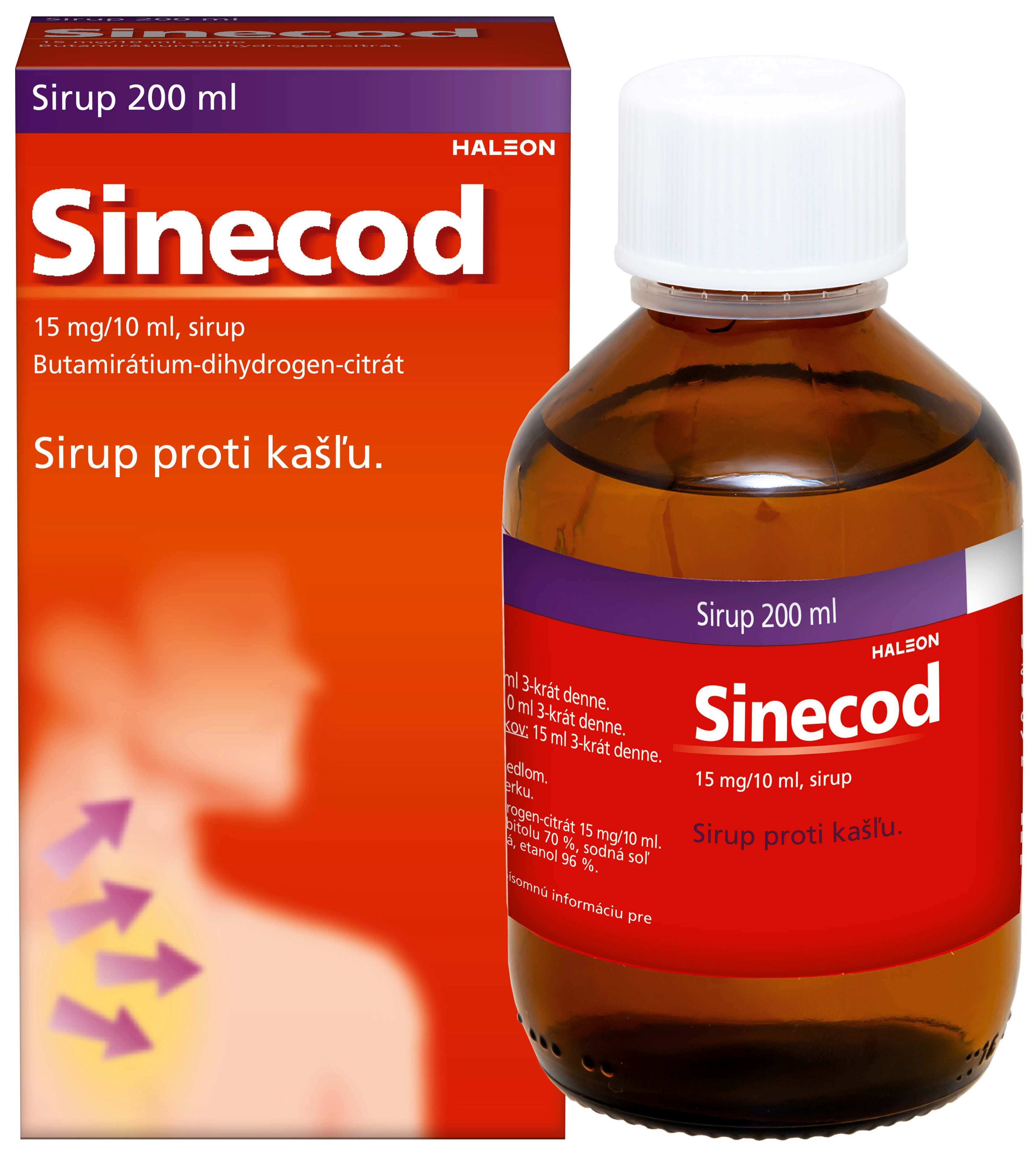 Sinecod sirup proti kašľu 200 ml