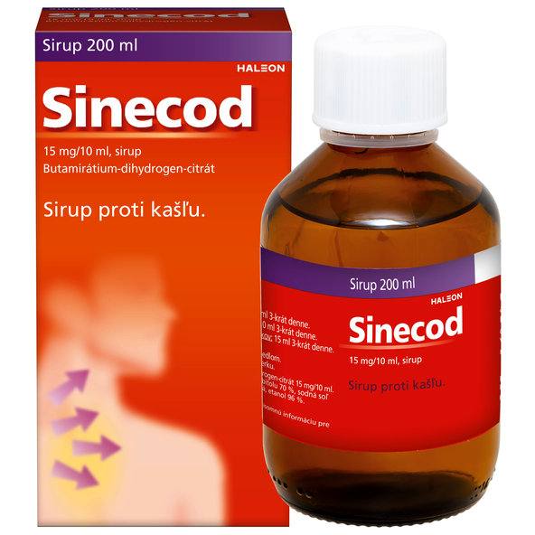Sinecod sirup proti kašľu 200 ml