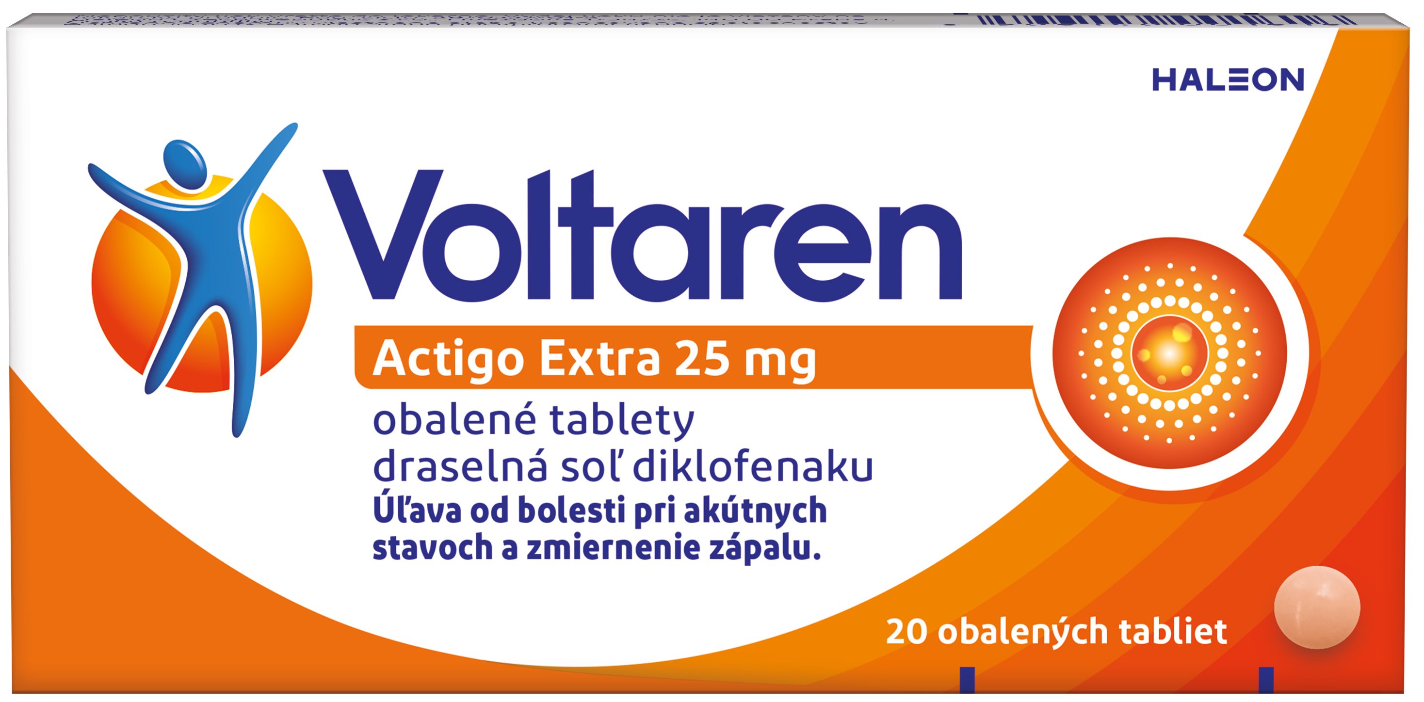 Voltaren Actigo Extra 25 mg tbl.obd.20 x 25 mg