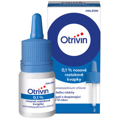Otrivin 0,1% proti nádche, kvapky, 10 ml