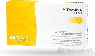 E-shop PRIMA HomeTest Vitamín D Test samodiagnostický test z krvi, 1x1 set