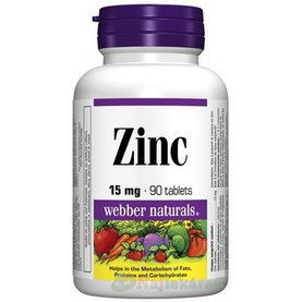 Webber Naturals Zinok 15 mg 90 tbl