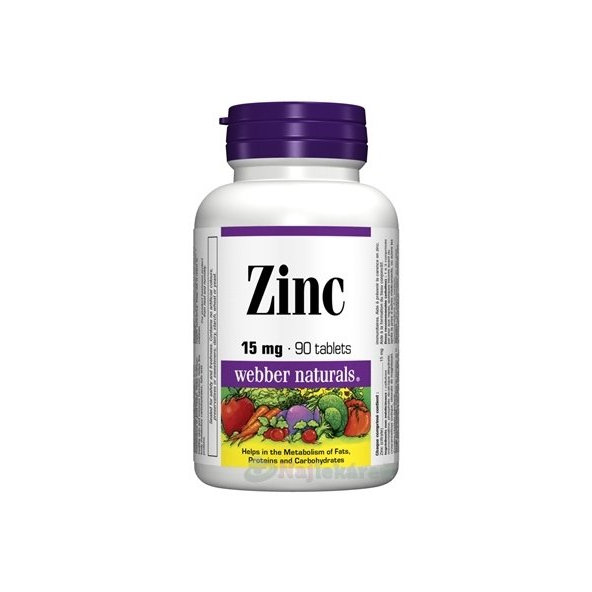 Webber Naturals Zinok 15 mg 90 tbl