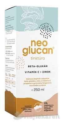 E-shop NeoGlucan tinktúra beta-glukán, vitamín C a zinok 1x250 ml