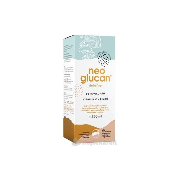 NeoGlucan tinktúra beta-glukán, vitamín C a zinok 1x250 ml