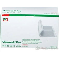 Vliwazell Pro Krytie na rany superabsorpčné, sterilné, 15x20cm, 10ks