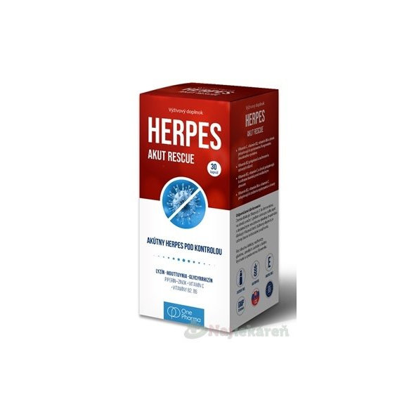 OnePharma HERPES AKUT RESCUE cps 1x30 ks