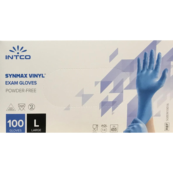 Intco Synmax hybrid medicínske rukavice bez púdru L, 100ks