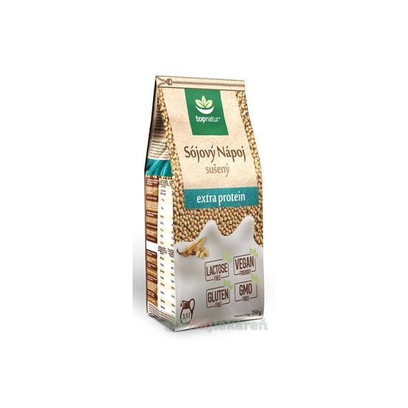 topnatur SÓJOVÝ NÁPOJ extra proteín, sušený nápoj v prášku, 350g