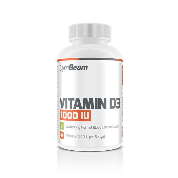 Vitamín D3 1000 IU - GymBeam, 60cps