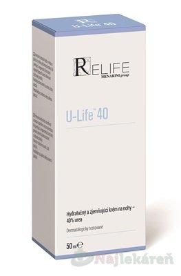 E-shop U-Life 40 hydratačný a zjemňujúci krém na nohy 50ml