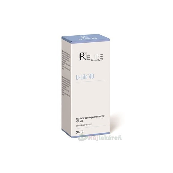 U-Life 40 hydratačný a zjemňujúci krém na nohy 50ml