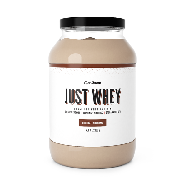 Proteín Just Whey - GymBeam, príchuť biela čokoláda kokos, 1000g