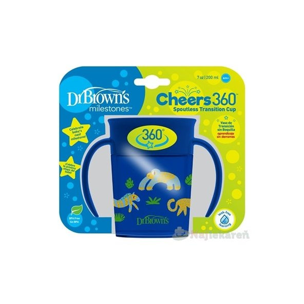 Dr.BROWN´S HRNČEK CHEERS JUNGLE 200 ml