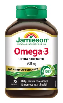 JAMIESON Omega-3 Ultra 900 mg 75 kapsúl kúpite na Najlekaren.eu