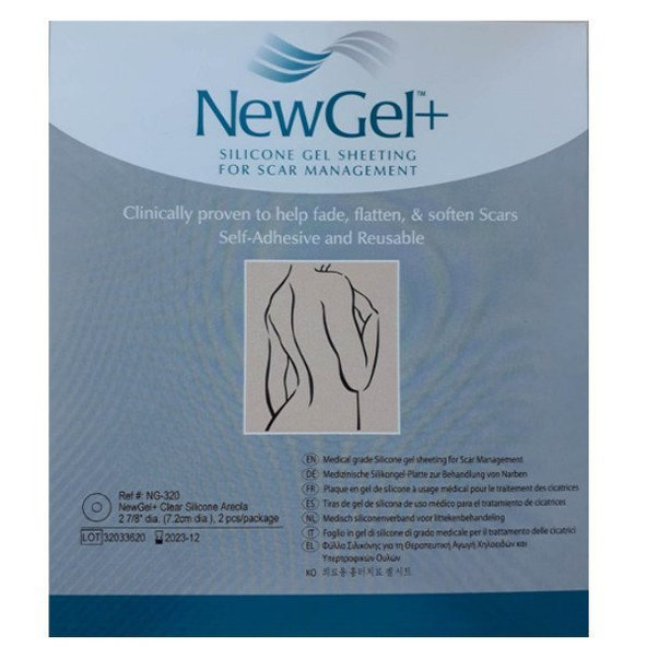 NewGel+ Kruhová priehľadná náplasť  (2 ks) NG-320