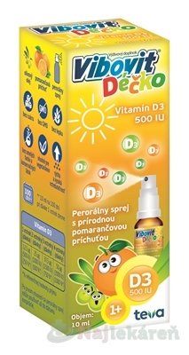 E-shop Vibovit Déčko Vitamín D3 500 IU