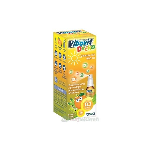 Vibovit Déčko Vitamín D3 500 IU