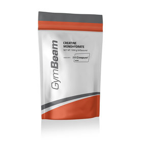 Mikronizovaný kreatín monohydrát (100% Creapure®) - GymBeam, bez príchute, 1000g