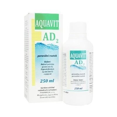 E-shop Aquavit AD2 perorálny roztok pre zvieratá 250ml