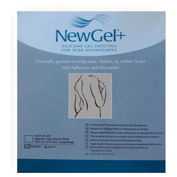 NewGel+ Priehľadná silikónová náplasť (1 ks) NG-301