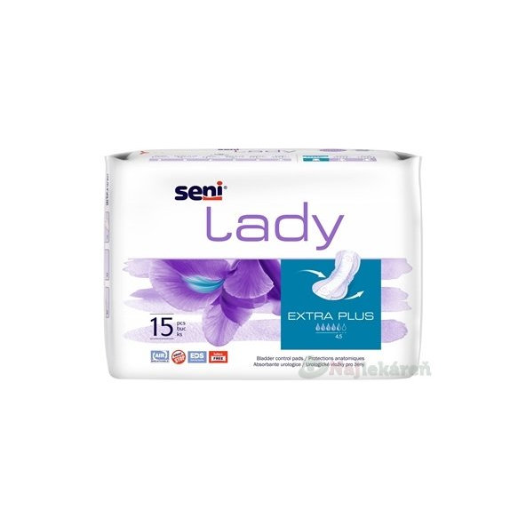 Seni Lady EXTRA PLUS urologické vložky pre ženy, 15ks