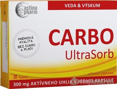 E-shop Astina Pharm CARBO UltraSorb aktívne uhlie 300 mg 20 ks