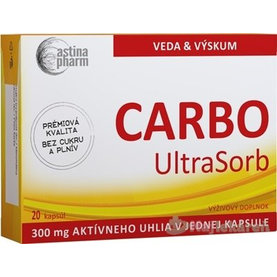 Astina Pharm CARBO UltraSorb aktívne uhlie 300 mg 20 ks