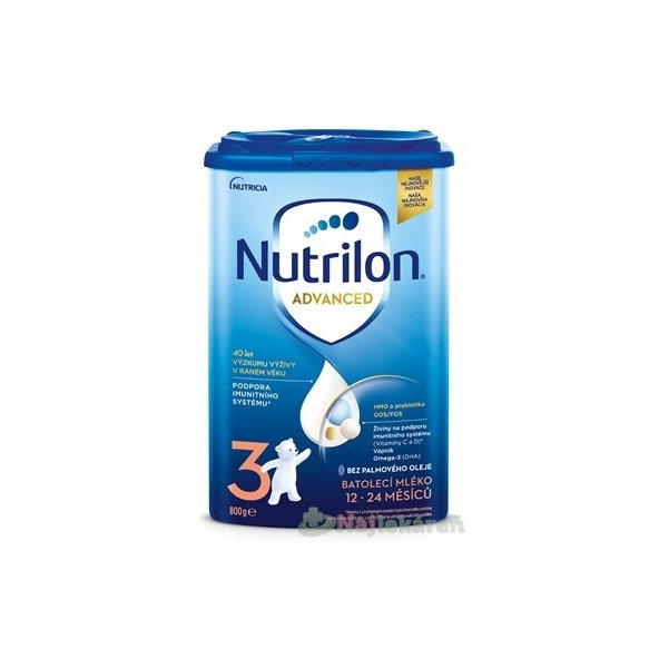 Nutrilon Advanced 3 batoľacia mliečna výživa v prášku (12-24 mesiacov) 800 g