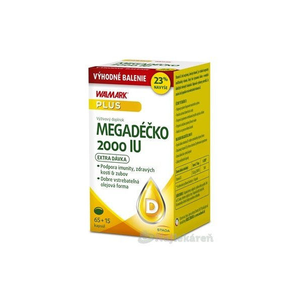 WALMARK Megadéčko 2000 IU cps 65+15